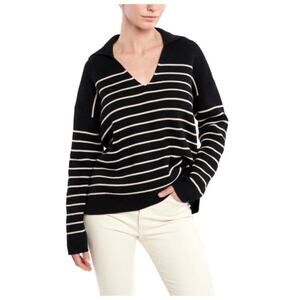 LA LIGNE Sailor Stripe Cotton Sweater Size XL